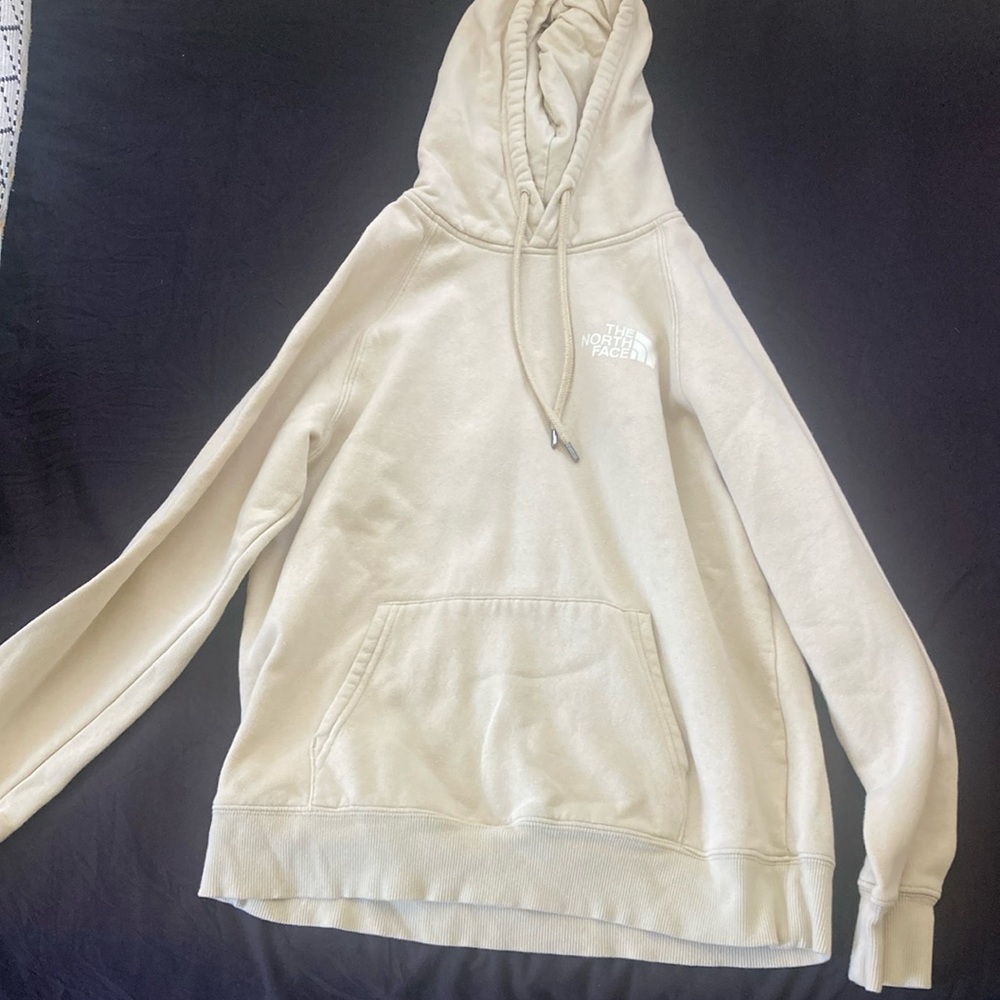 North face hoodie, beige/tan color, size - women’s M